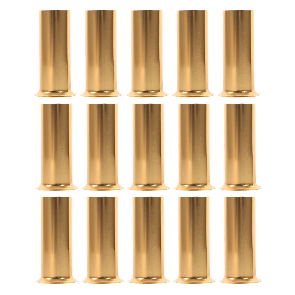 15Pcs Hanging Lamp Base Sleeve Metal Covers Larger Diameter Hanging Light Socket Covers Crystal Lighting Parts Candelabra