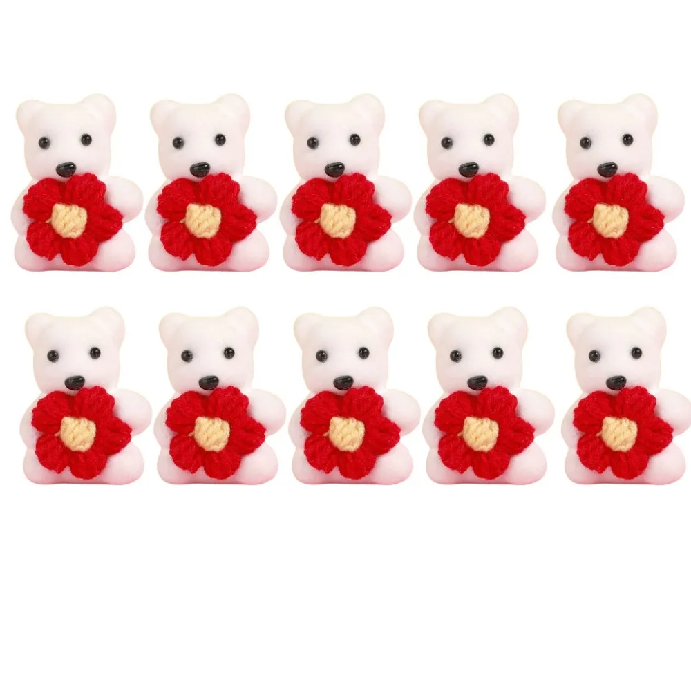 

10pcs/bag Foam Bear Bear Plush Foam Toys Plush Doll Plush Animal Mini Bear Flower Bouquet 7.5cm Cartoon Cartoon Bouquet Doll