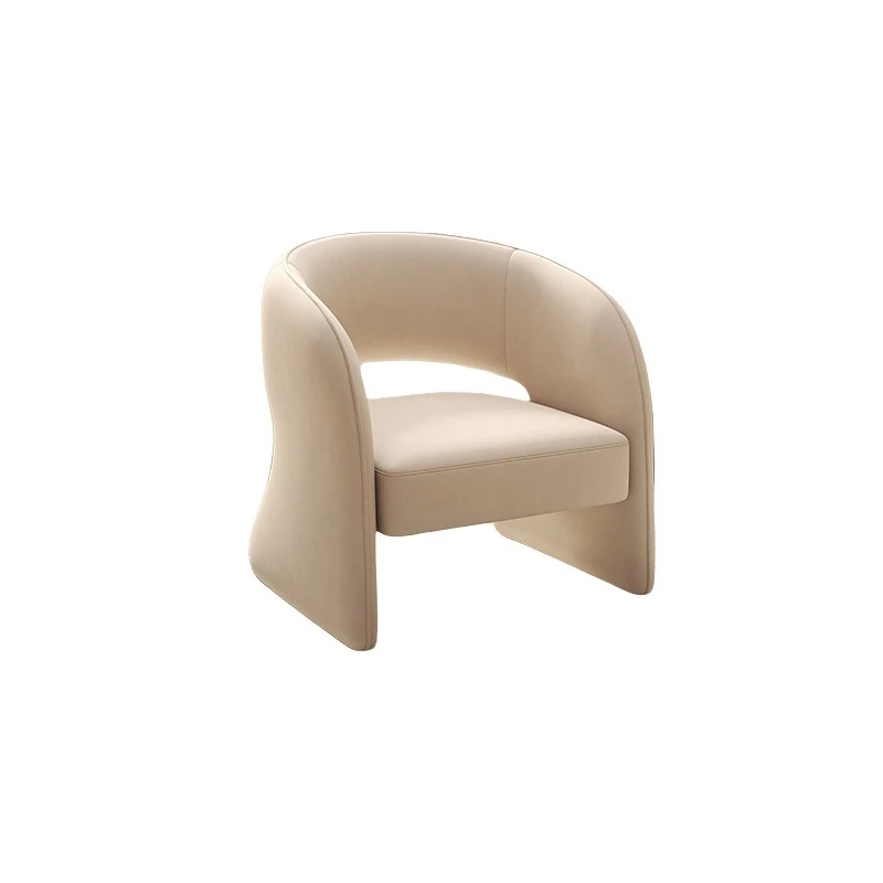 

Nordic single sofa chair balcony living room home lazy leisure sofa hotel homestay light luxury reception negotiation chair