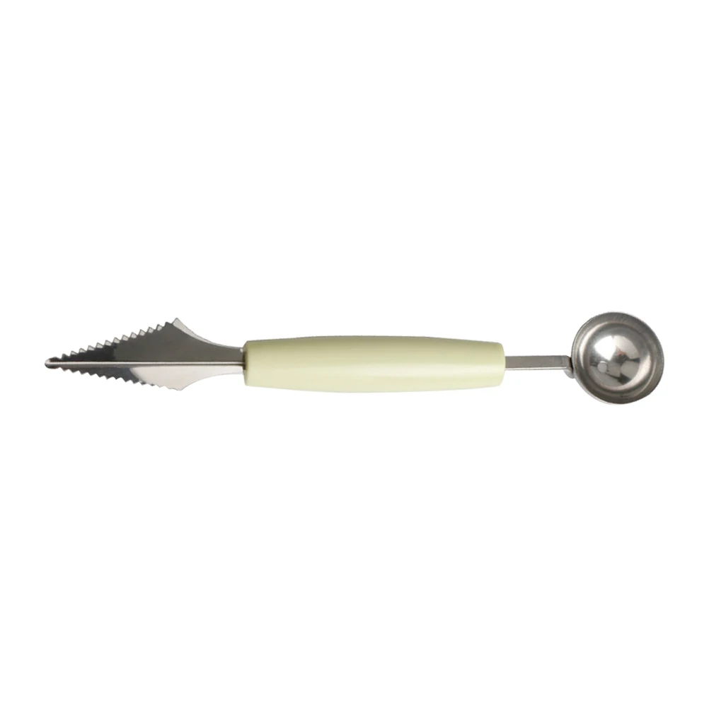 

Stainless Steel Fruit Scoop Tool Set Multifunctional Carving Spoon For Melon Watermelon Fruit Salad Dessert Decoration