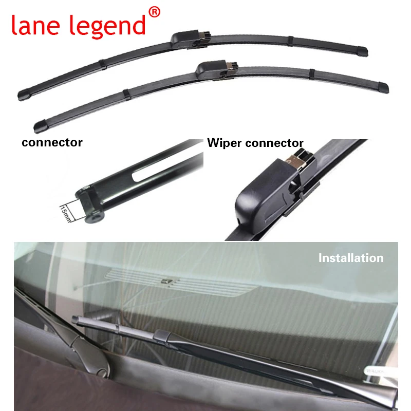 Lane Legend Wiper LHD Front Wiper Blades For Audi A8 D3 2002 - 2009 Windshield Windscreen Window Car Rain Brushes Wipers 24