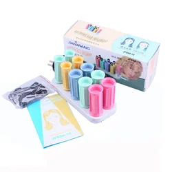 Electronic Perm Electric Curling Cylinder Hair Curlers Set Hair Sticks Tube Dry Wet Curly Digital Mini Portable Air Curling 머리끈