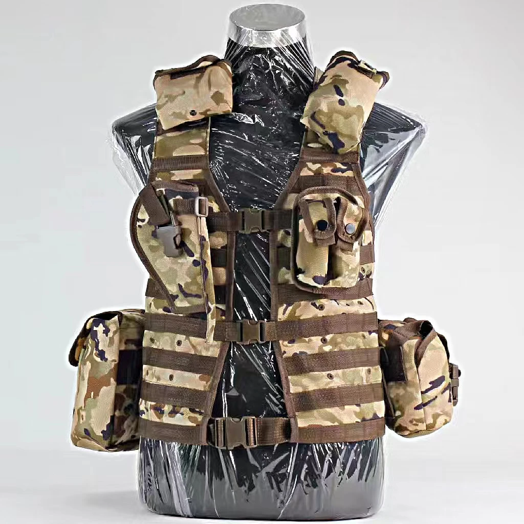 Soldier-Type Military Safety Bulletproof Vest, Adjustable Training, 7-Piece, 11-Piece Cadre