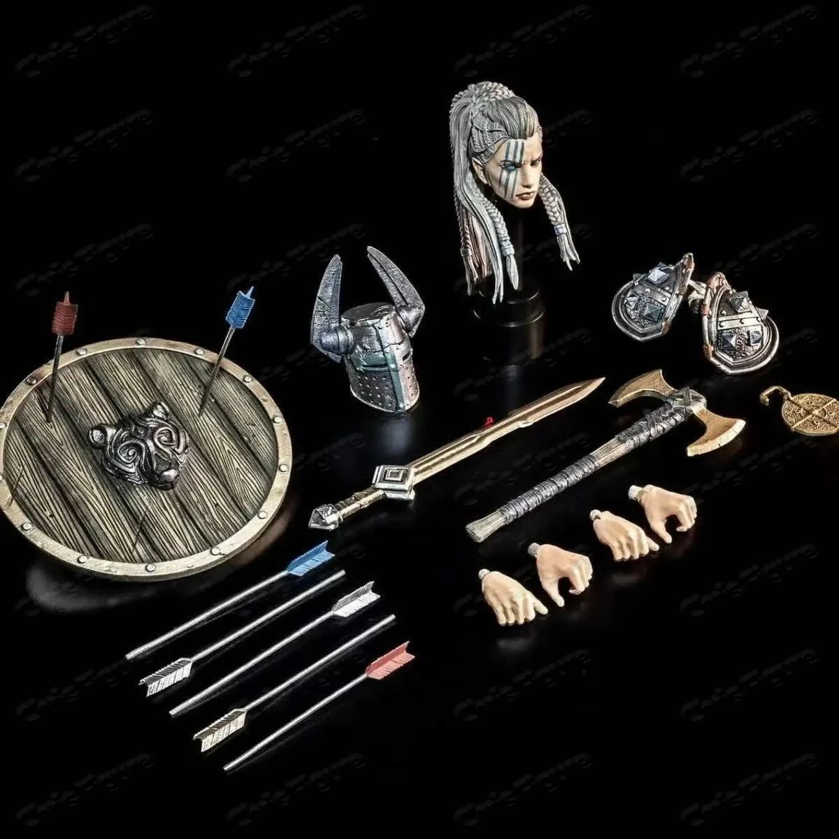 In Stock: The Mythical Four Knights, Xing Xiongbo, The Female Barbarian Nivitt, Action Figure Model Toy Collection Gift - view 5