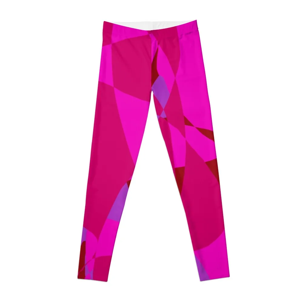 

Hot pink, purple, red, pink abstract art Leggings Sports pants for women yoga pants women's sport leggings Women sportwear