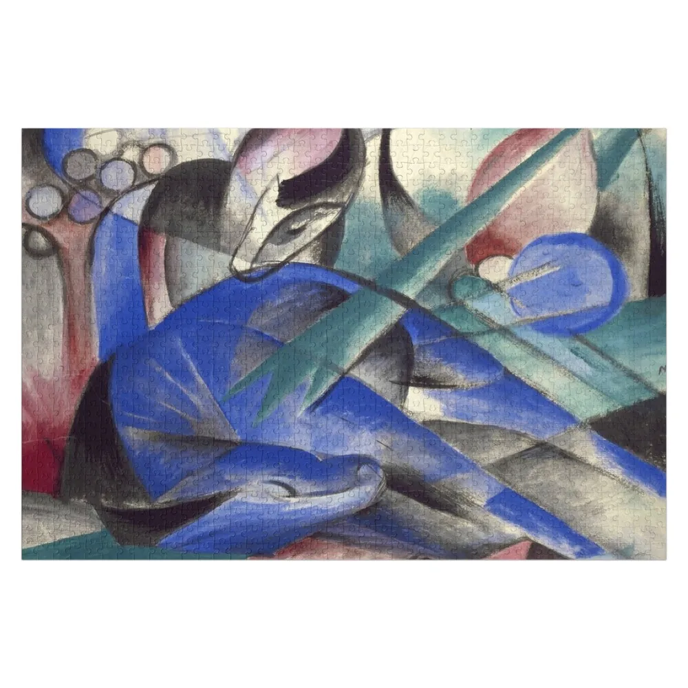 

Franz Marc Dreaming horse Jigsaw Puzzle Custom Photo Wooden Boxes Puzzle