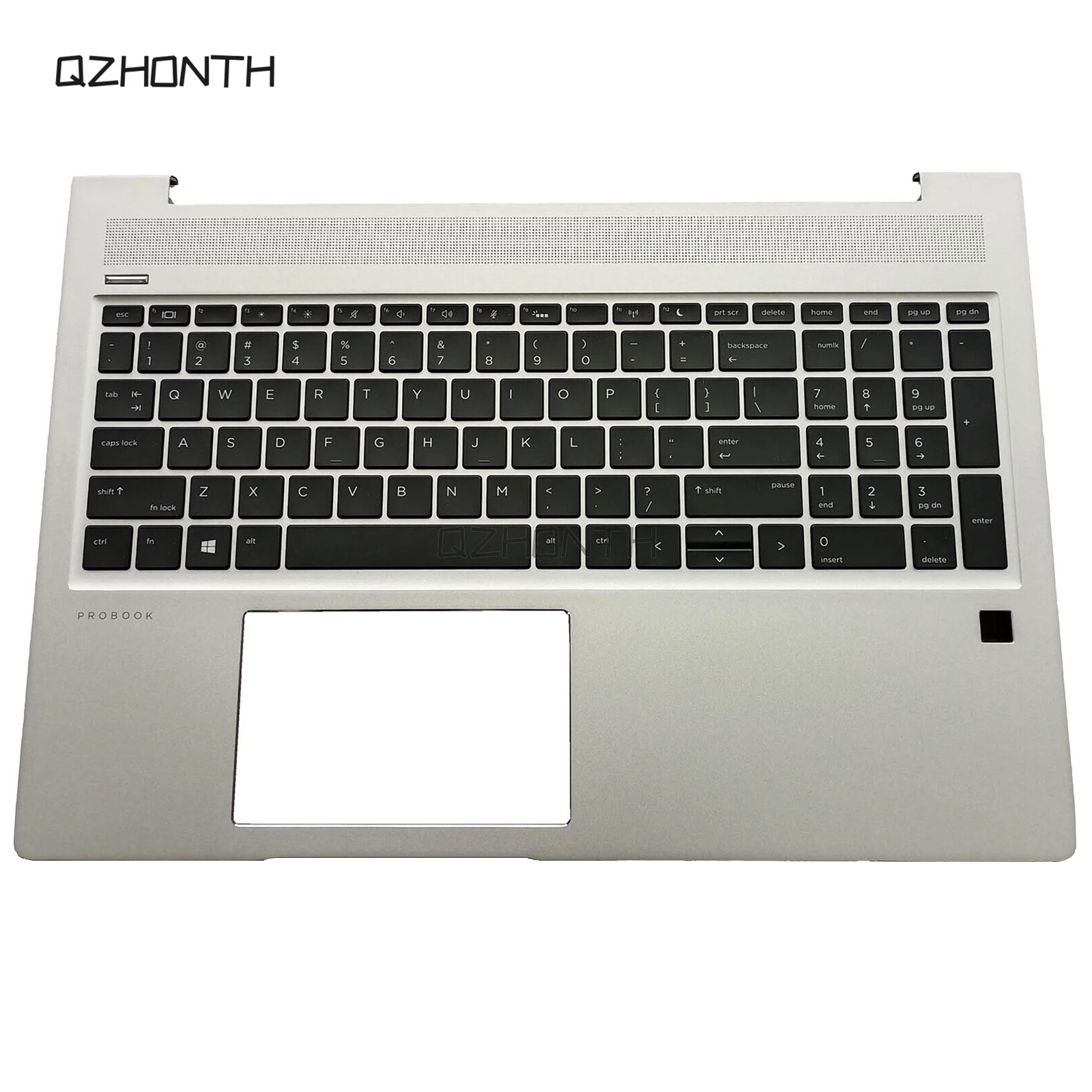 New For HP ProBook 450 G6 G7 455 G6 G7 455R G6 G7 Palmrest Upper Case with Backlit Keyboard (Silver) L45091-001