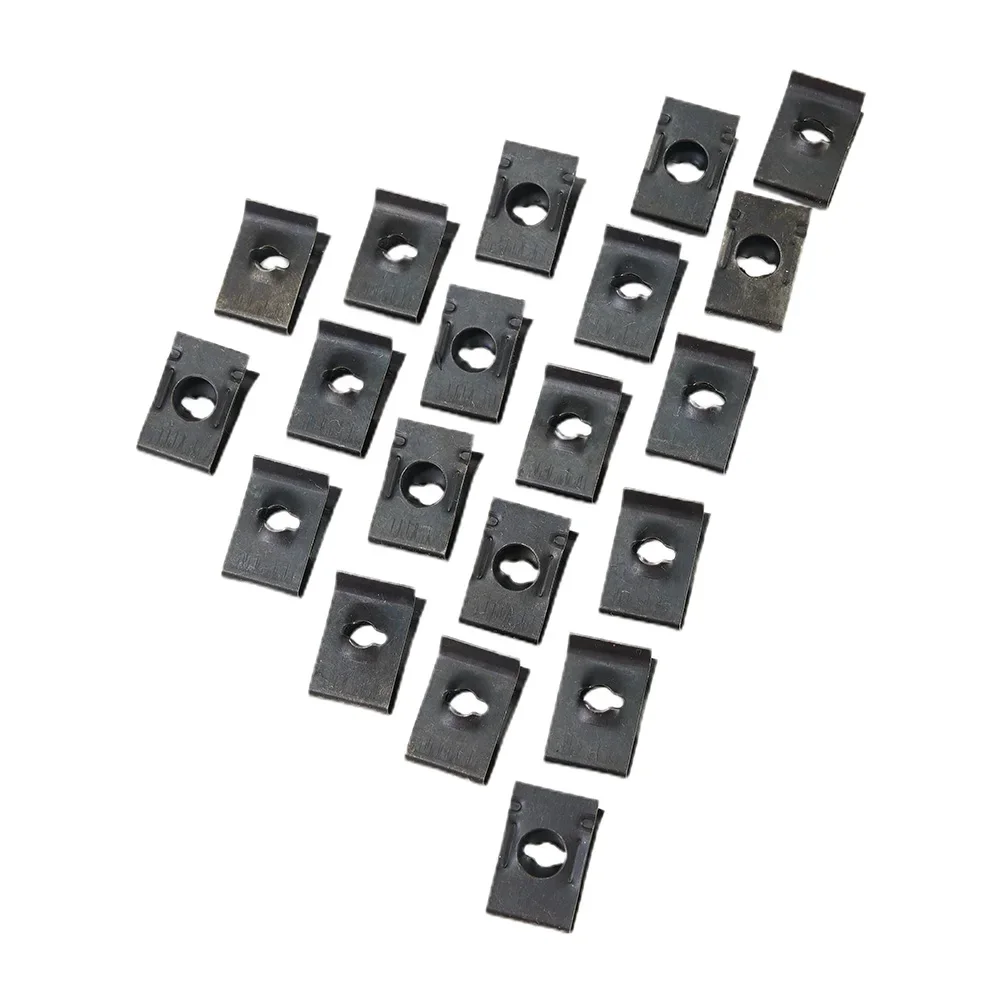 

U-Type Clips Accessory Replacement Iron Trucks 20 Pcs Bumper Fender For Car Metal Motorcycles Hot Sale Brand New
