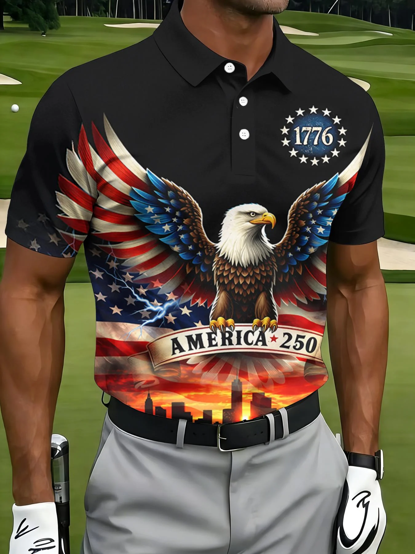Polo pour homme USA 250e anniv - 3D Printing Usa avis et prix