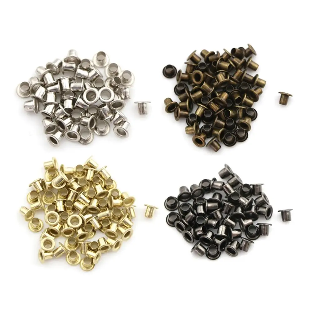 50pcs  Shoes Clothes Mini Ultra-small Metal Eyelet Buttons Belt Buckle Diy Dolls Buckles  Bags Accessories