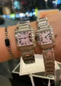 ساعة كوارتز موضة الرجال النساء الفضة الأصفر الذهب الرياضة سوار الفولاذ المقاوم للصدأ ساحة الساعات روما الياقوت حسب الطلب #3