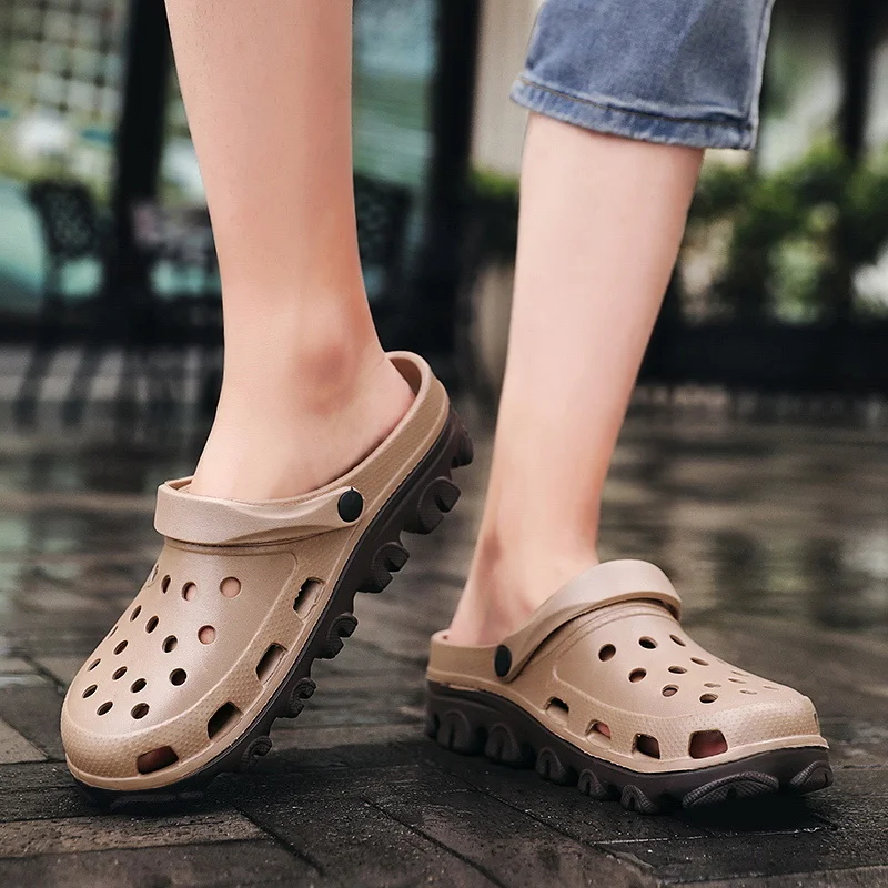 2023 Men Clogs Sandals Outdoor Casual Shoes EVA Lightweight Slippers Summer Sandalias Platform Hombre Women Beach Large Size 50