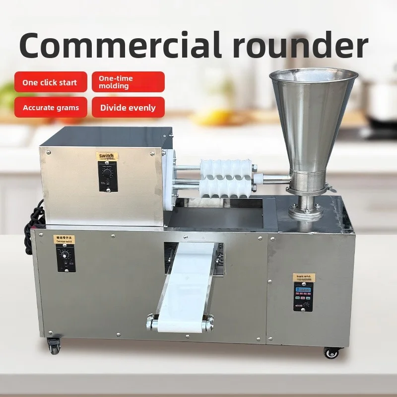 

Meatball Continuous Divider Forming Machine Dough Rounding Machine for Meatball Tofu Ball Potato Gnocchi Ball Making Equipment
