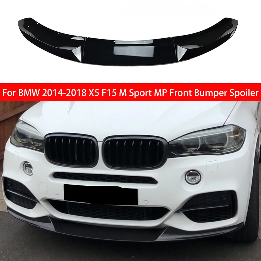 

For BMW 2014 2015 2016 2017 2018 X5 F15 M Sport MP Front Bumper Lip Spoiler Splitter Diffuser Body Kit
