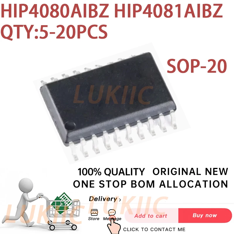 (5-20PCS)100% New HIP4080 HIP4080AIB HIP4080AIBZ HIP4081AIBZ HIP4081AIB HIP4081 SOP-20