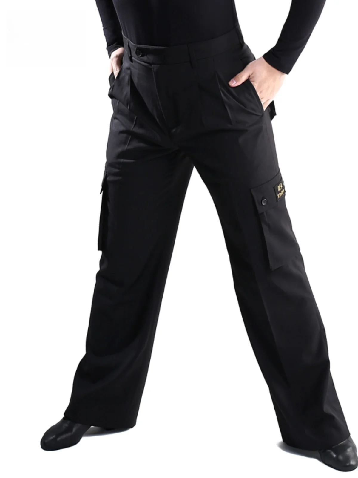 new-latin-dance-pants-men's-adult-dancing-ket-pants-modern-dance-clothes-social-dancing-practice-long-trousers
