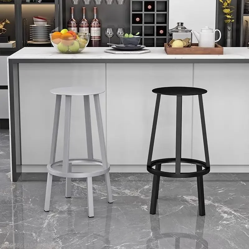Nordic Rotating Bar Stool Chair Metal Counter Kitchen Stools Home Versatile Furniture Dining Chairs Barstools