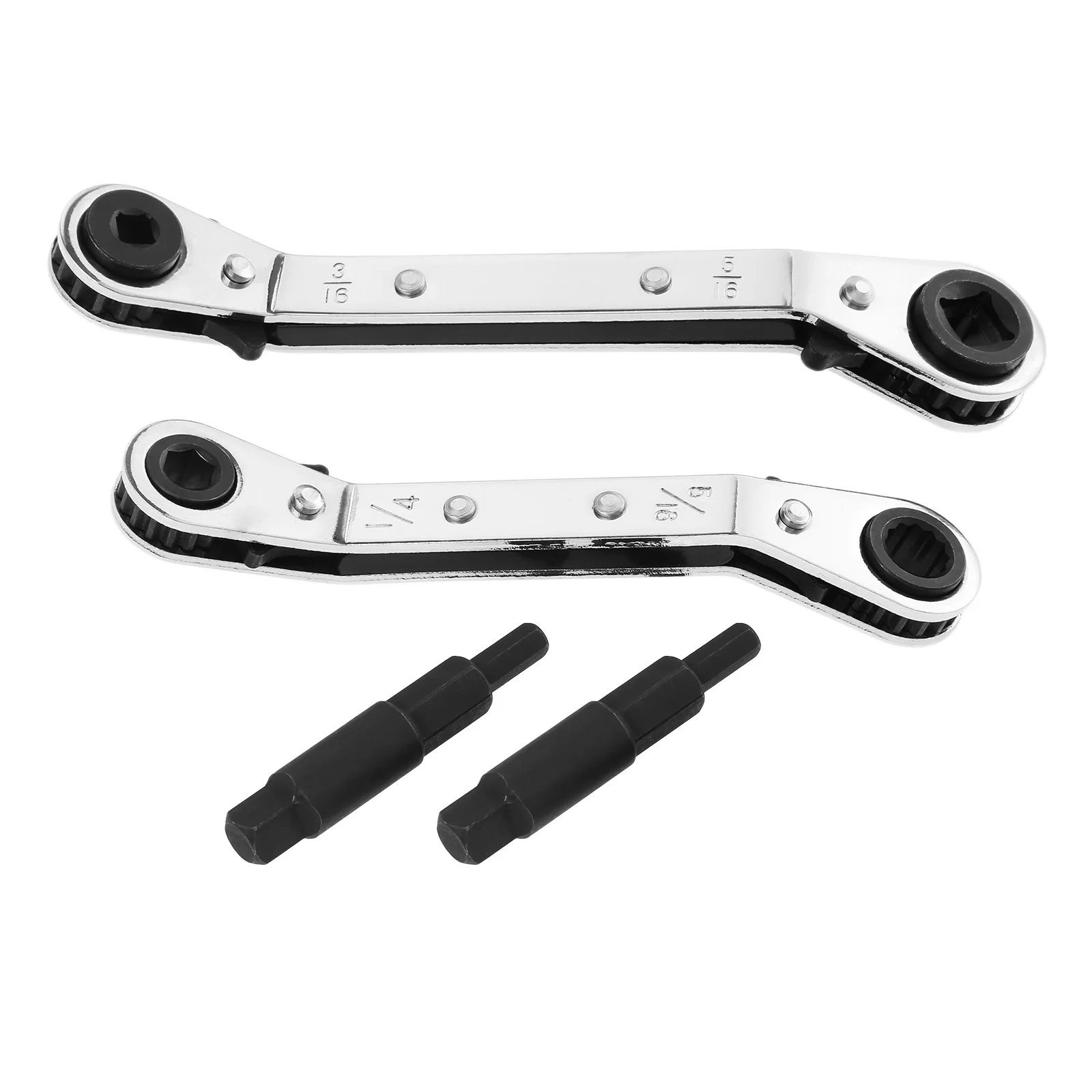 Ratschenschlüssel-Set Für Klimaanlagen – 4 Größen (1/4'', 3/8'', 3/16'', 5/16'') Mit Sechskant-Bit-Adapter
