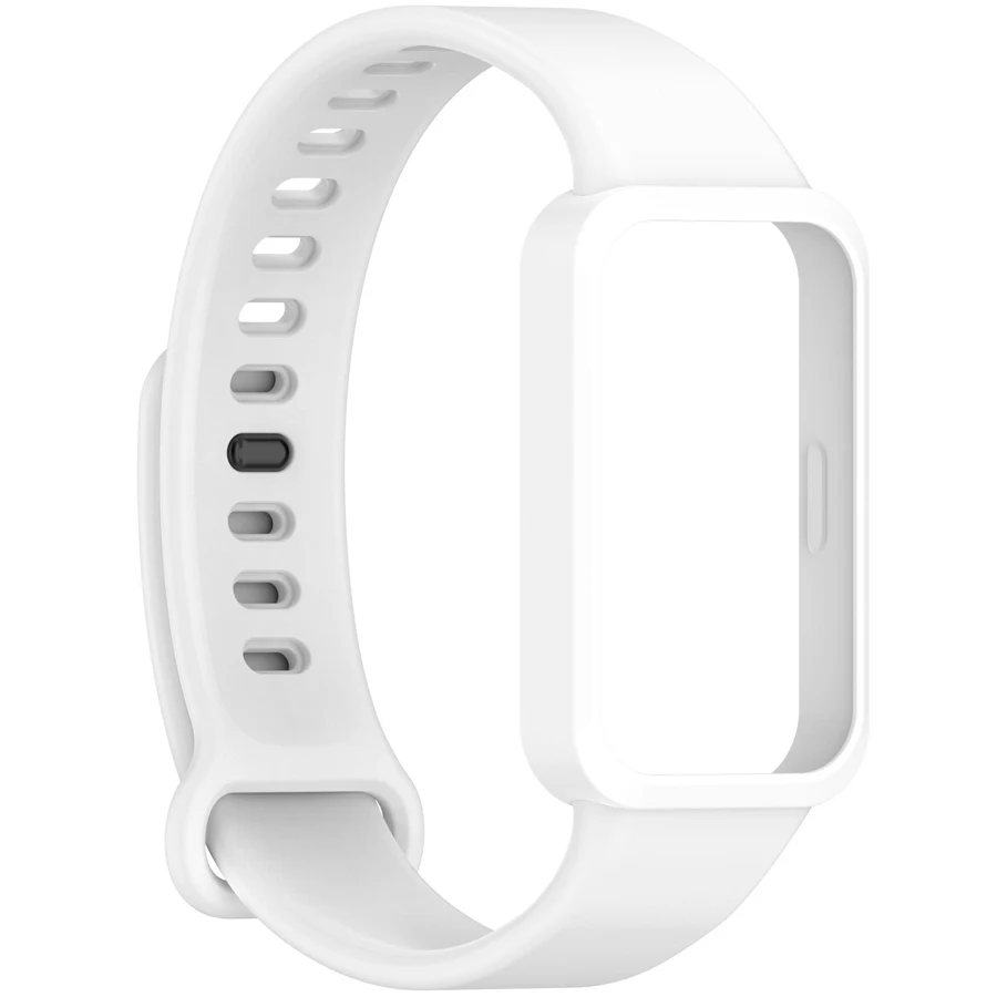 Zachte siliconen band voor Xiaomi Smart Band 9 Actieve band Smart Watches Accessoires Armband voor Redmi Band 3-band met pc-behuizing