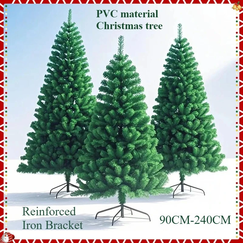 

Artificial Christmas Tree 90CM-240CM Large PVC Christmas Tree Family Hotel Shopping Mall Christmas Atmosphere Decoration