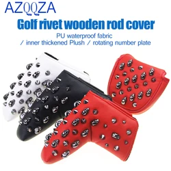 Couvercle de tĂȘte de Golf en cuir PU, Rivets de tĂȘte de Golf, couvercle de tĂȘte pour maillet, protĂšge-tĂȘte de Club de Golf