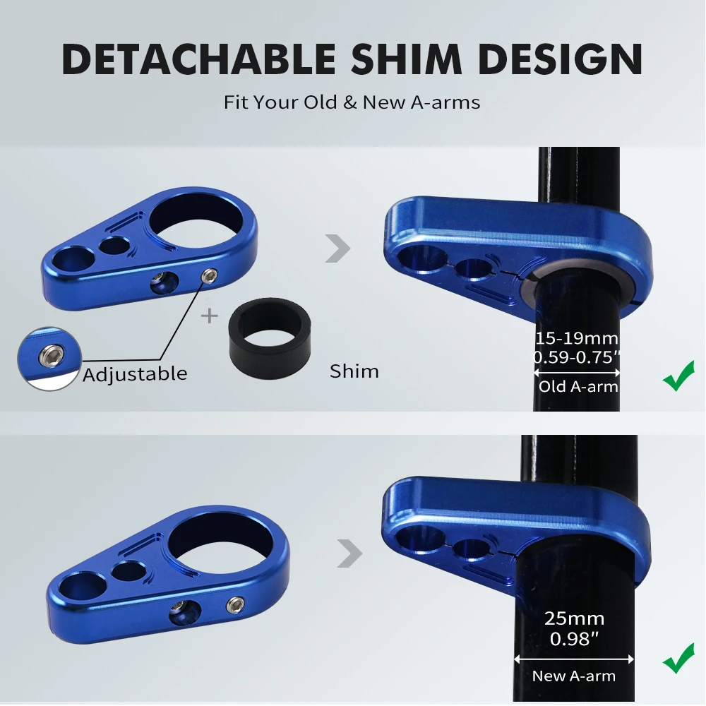 NICECNC Hose Clamp Holder Brake Line Clamps For Yamaha Raptor Polaris Sportsman RZR Kawasaki For Honda ATV Accessories Aluminum
