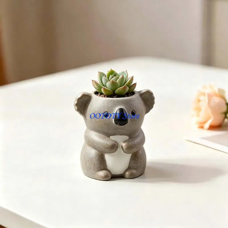 367A Silicone Koalas Mould Suitable For Crafting Small Plant Container