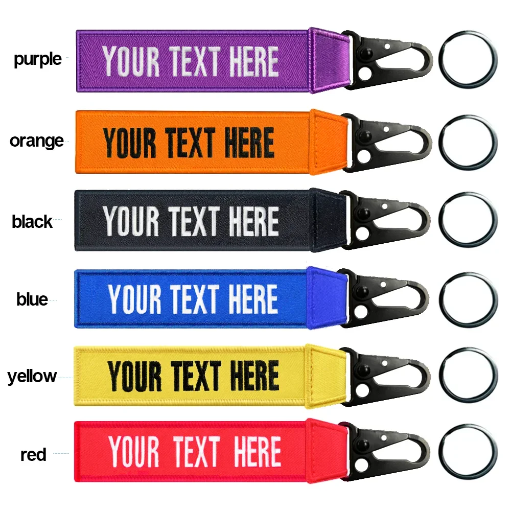 Etiqueta de equipaje personalizada, llavero personalizado, parche con nombre, accesorios bordados para maleta y bolso, hebilla de pico de águila de lujo