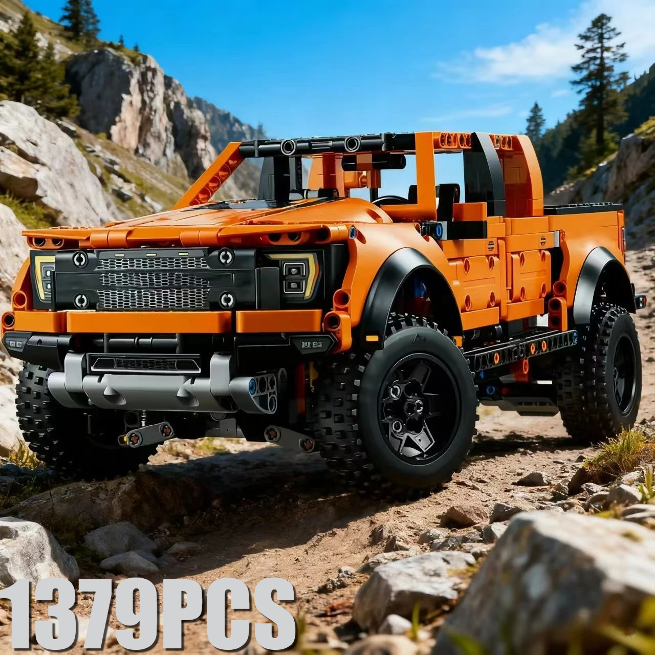 

1379PCS Tech F-150 Pickup Truck Racing Car Compatible 42126 High-Tech MOC Building Block Model Vehicle Bricks Toys Gifts