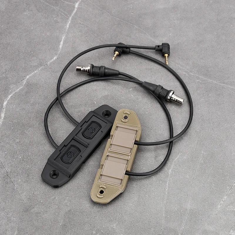 WADSN 3D Printed Tactical Flashlight Remote Switch Holder Fits Mlok Rail for M600 PEQ Durable Outdoor Tactical Accessories