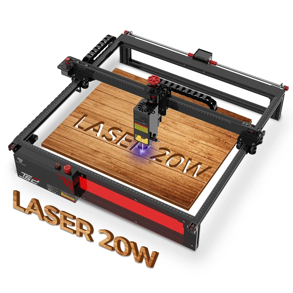 CNC Laser Engraver TS2-20 160W Engraving Cutting Machine Built-in Air Assist App Control Support Offline Print 410*410mm