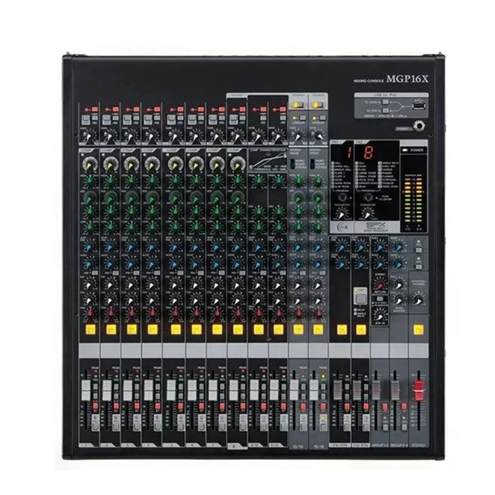 MGP16X 16 قناة المهنية خلط الصوت وحدة التحكم برو الصوت الرقمي متعدد المؤشرات المعالج لنظام الصوت المرحلة
