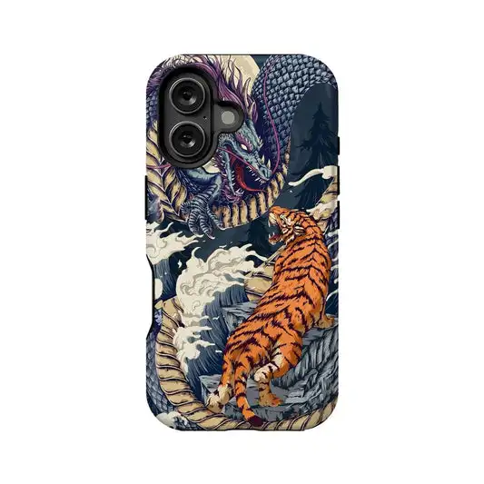 Luxuriöse Clmj Tiger Aesthetics Handyhülle für iPhone 17 17e 16e 16 15 14 13 12 11 X XS XR XSMAX 7 8 Air Pro Max Plus Doppelschichtig
