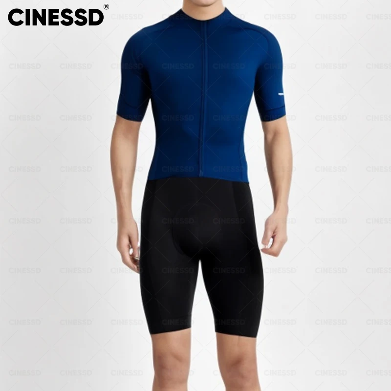 Rad trikot 2024 Team Cinessd Männer Radsport Set Rennrad Kleidung Anzug atmungsaktive Mountainbike Kleidung Sport bekleidung