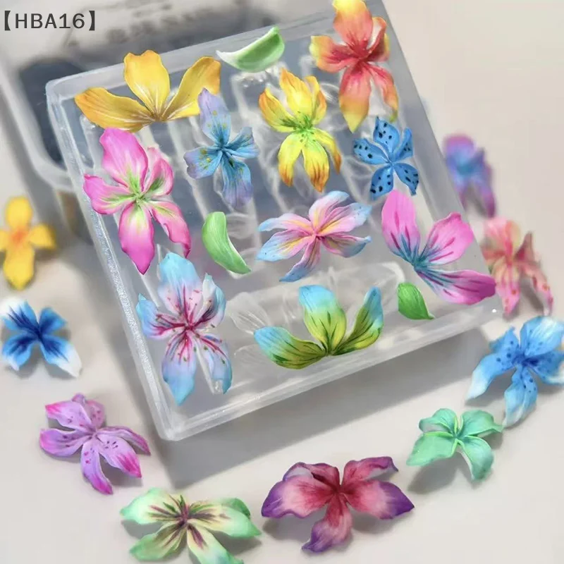 

PresseHBA16ováсное значение 3D Цветы Форма для ногтей Силиконовые инструменты для ногтей Гавайи Гибискус Лепесток цветка Ногтей Смола Формы для дизайна ногтей Шаблон для резьбы по дизайну ногтей