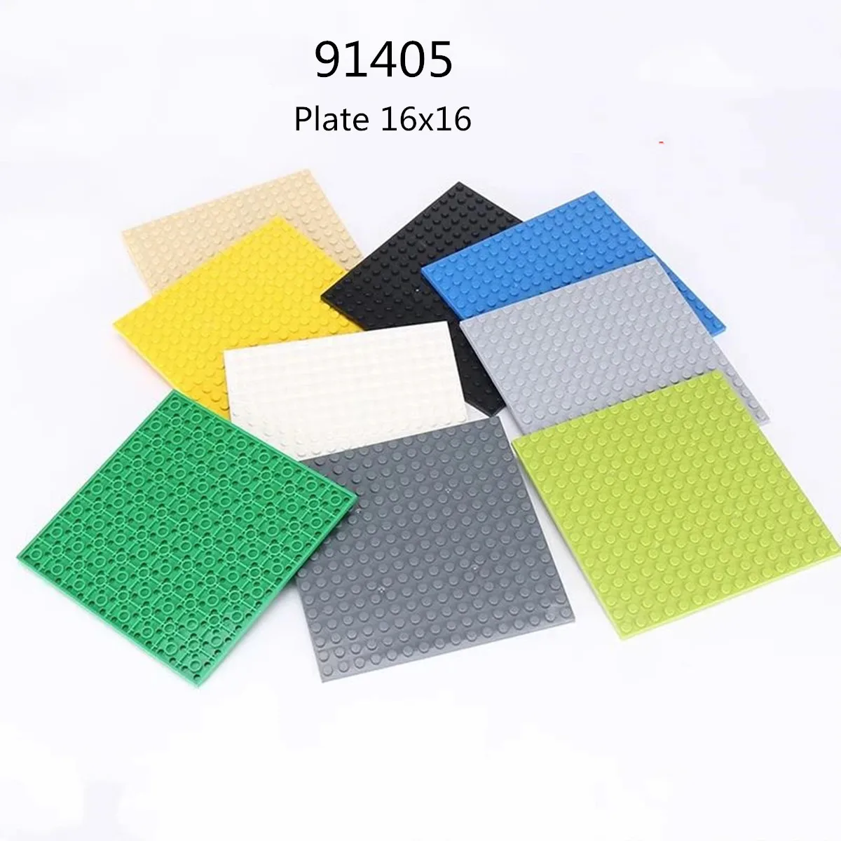 1 Pcs Buildings Blocks 91405 Plate 16x16 Compatible Bricks DIY Assmble Toy For Kids Puzzle Brain High-Tech MOC Set