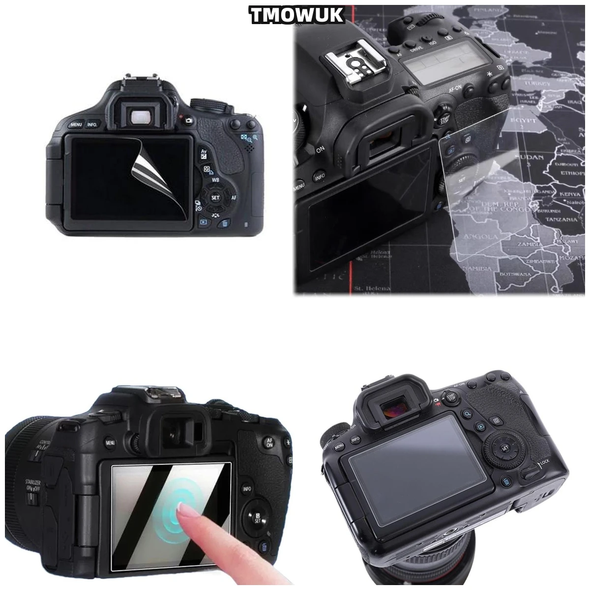 

For Canon 1200D 1300D 1500D 2000D DSLR Camera LCD Protective Film 9H Hardness Tempered Glass Screen Protector HD Clear