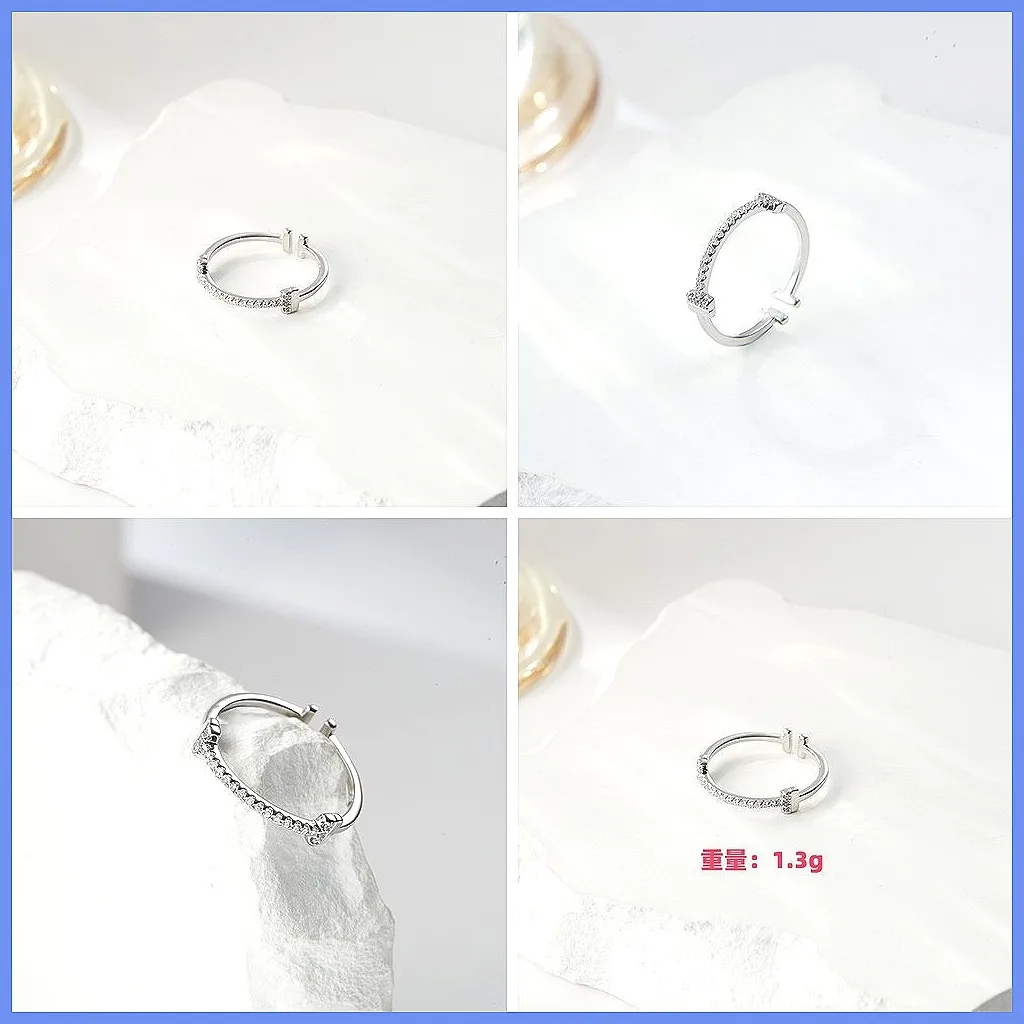 Mobius Ring Adjustable Open Minimalist Ring for Women, Unique Fashion Jewelry Gift