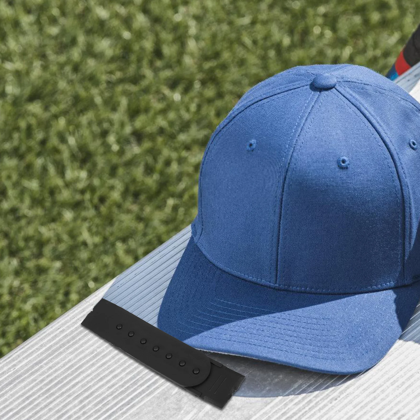 

12Pcs Adjustable Snapback Buckle Strap Black Plastic 7 Holes Baseball Cap Replacement Strap Snapback Repair Accessories