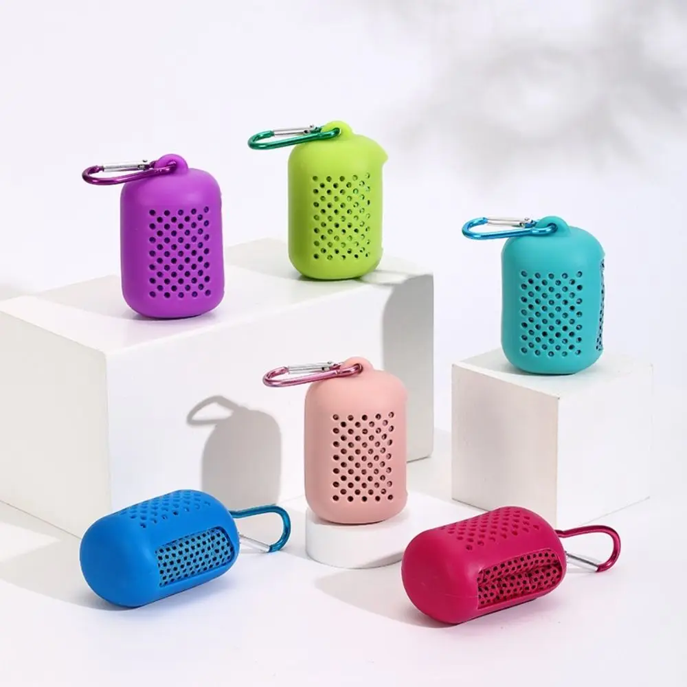 Portable Polyester Cooling Towel Microfiber Silicone Boxed Microfiber Towel Absorbent Quick Dry Towel Summer