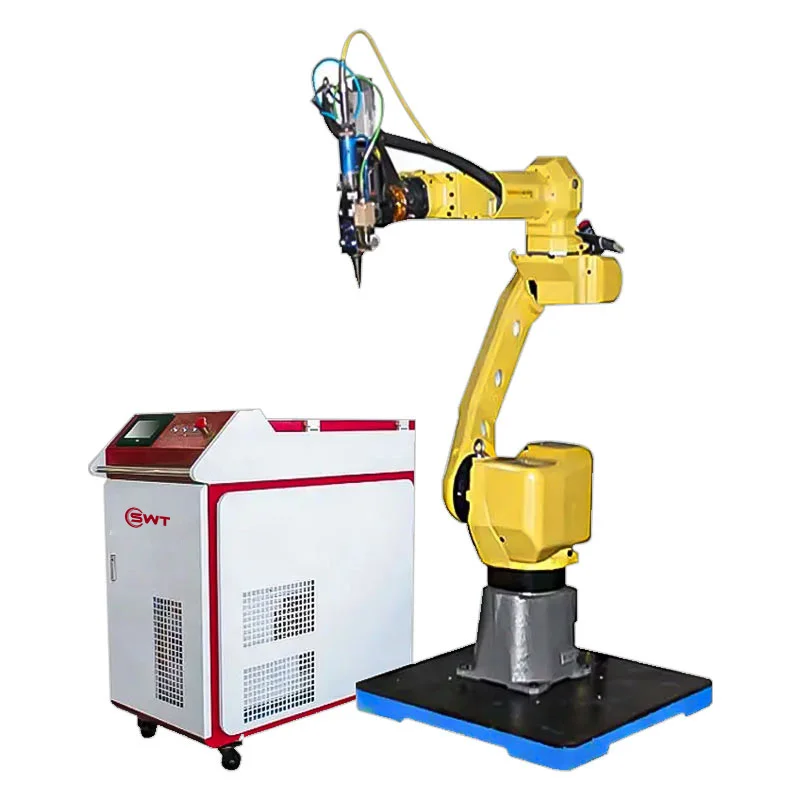 Automatic 6 Axis Fiber Metal Laser Welding Machine Robotic Welding Machine CNC Fiber Laser Welding Robot Price