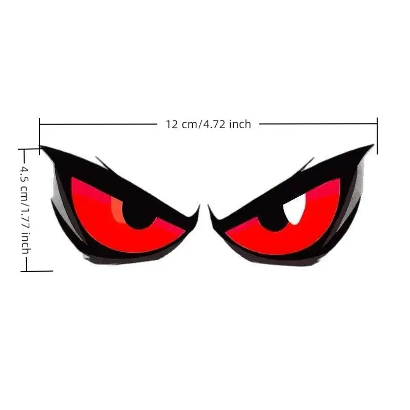 Fierce Eyes Sticker Devil Eye Personalized Creative Car Stickers Bold Decal For Car Bumpers Windows Laptops Skateboards