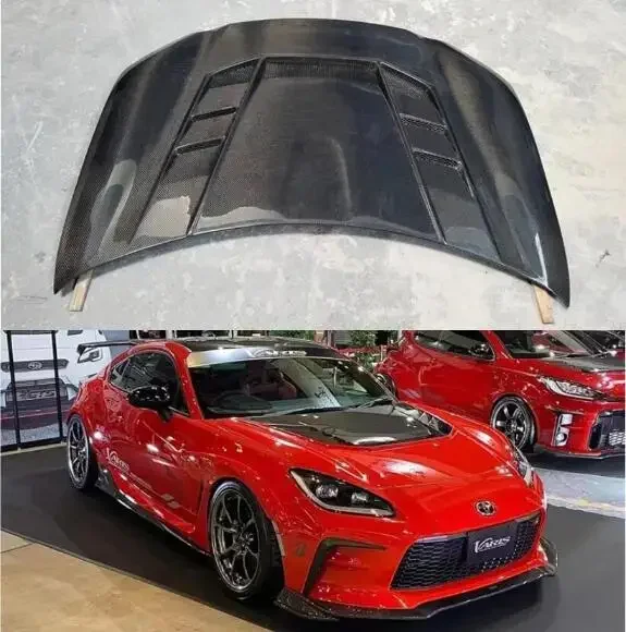 

New！ For Toyota GR86 Subaru BRZ 2020 2021 2022 2023 Real Forged Carbon Fiber Car Front Engine Hood Vent Cover