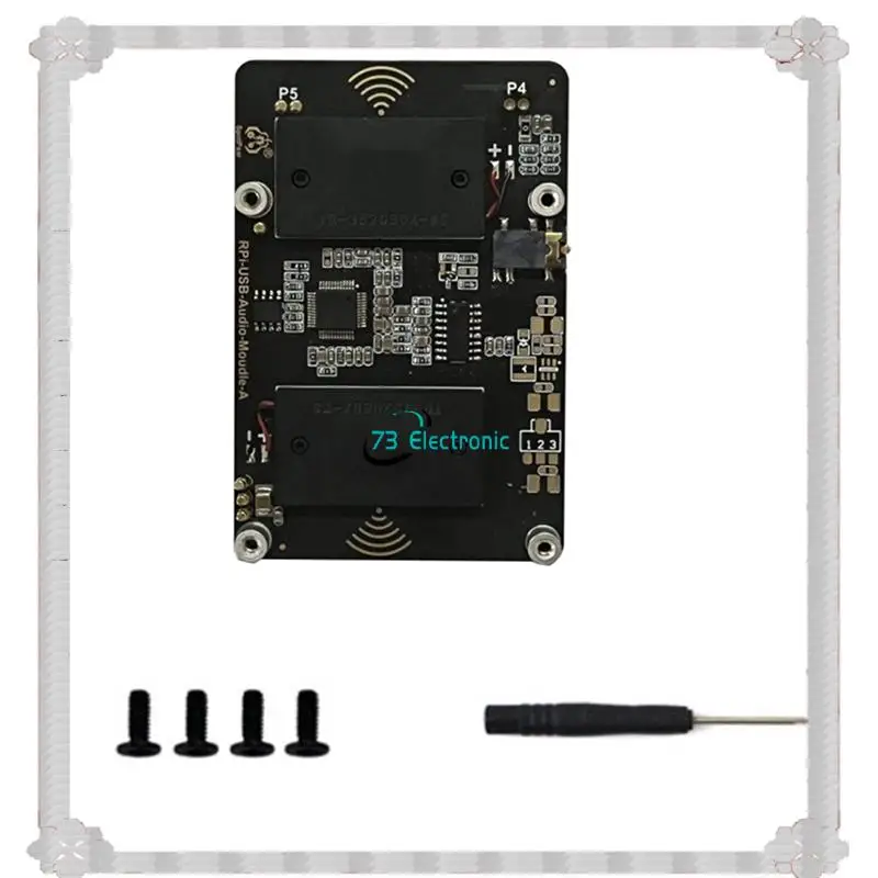 24-Hour Delivery USB Audio Sound Card Module HAT For Raspberry Pi 5 With Earphone Jack Buzzer Speaker For Rpi 5 Replacement Acce