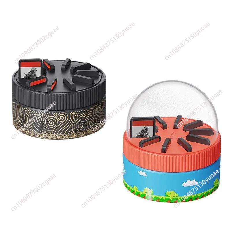 Rotary cartridge, cassette storage box, card slot storage creative peripheral accessories, suitable for switch