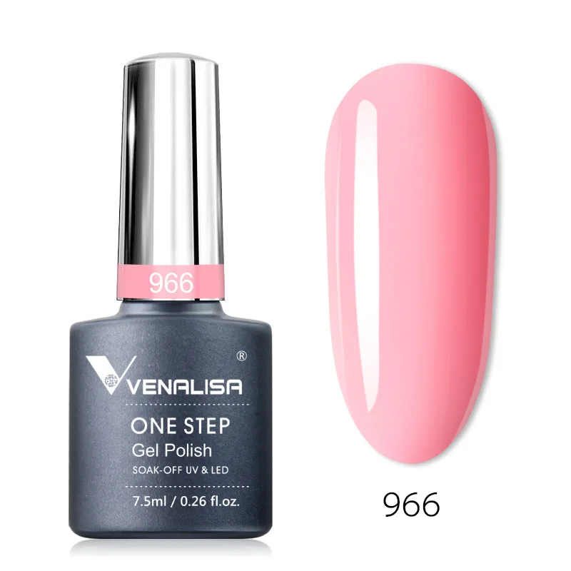 

VENALISA 3 in 1 Nail Gel Polish No Need Base and TopCoat One Step Nowipe Gel Lacquer Soak off UV LED Semi Permanent Gel Varnish