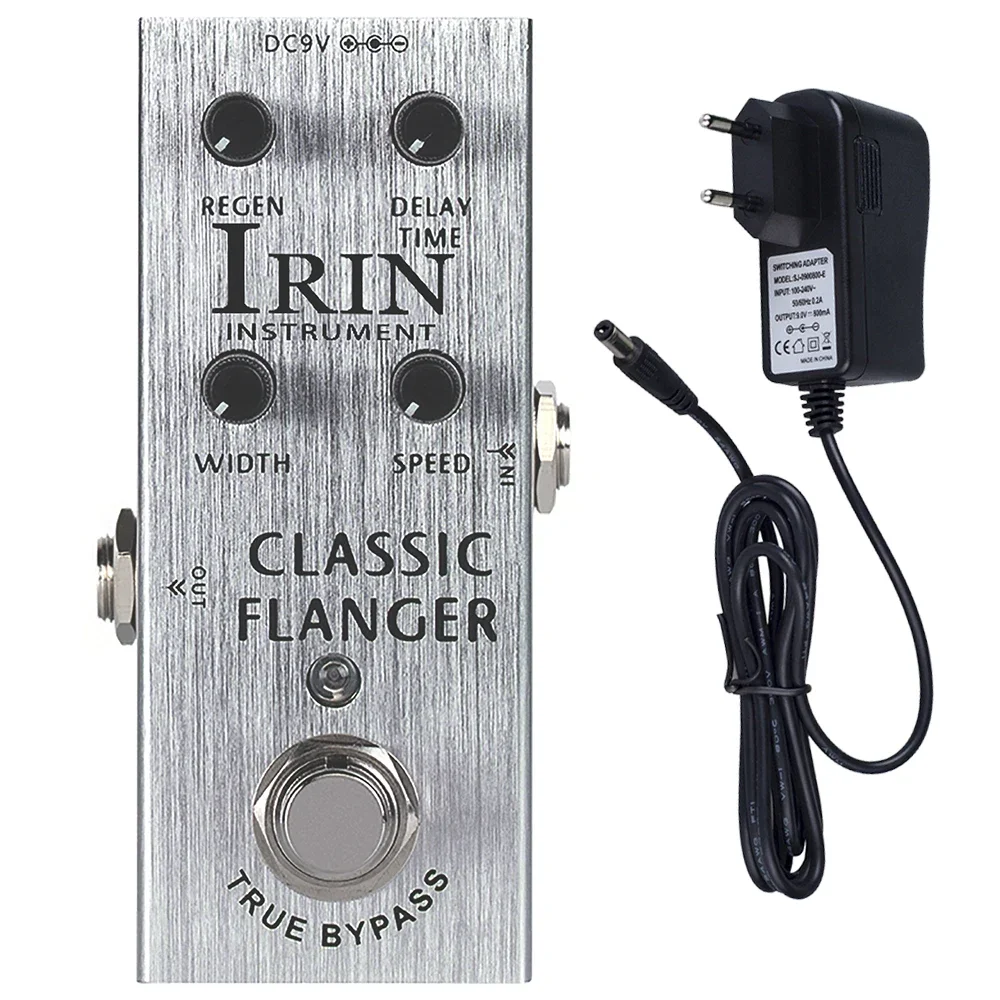 

IRIN AN-13 Flanger Guitar Effect Pedal Metallic Flange & Rapid Tremulous Vibrato Sounds Pedal BBD Circuit with 9V Adapter