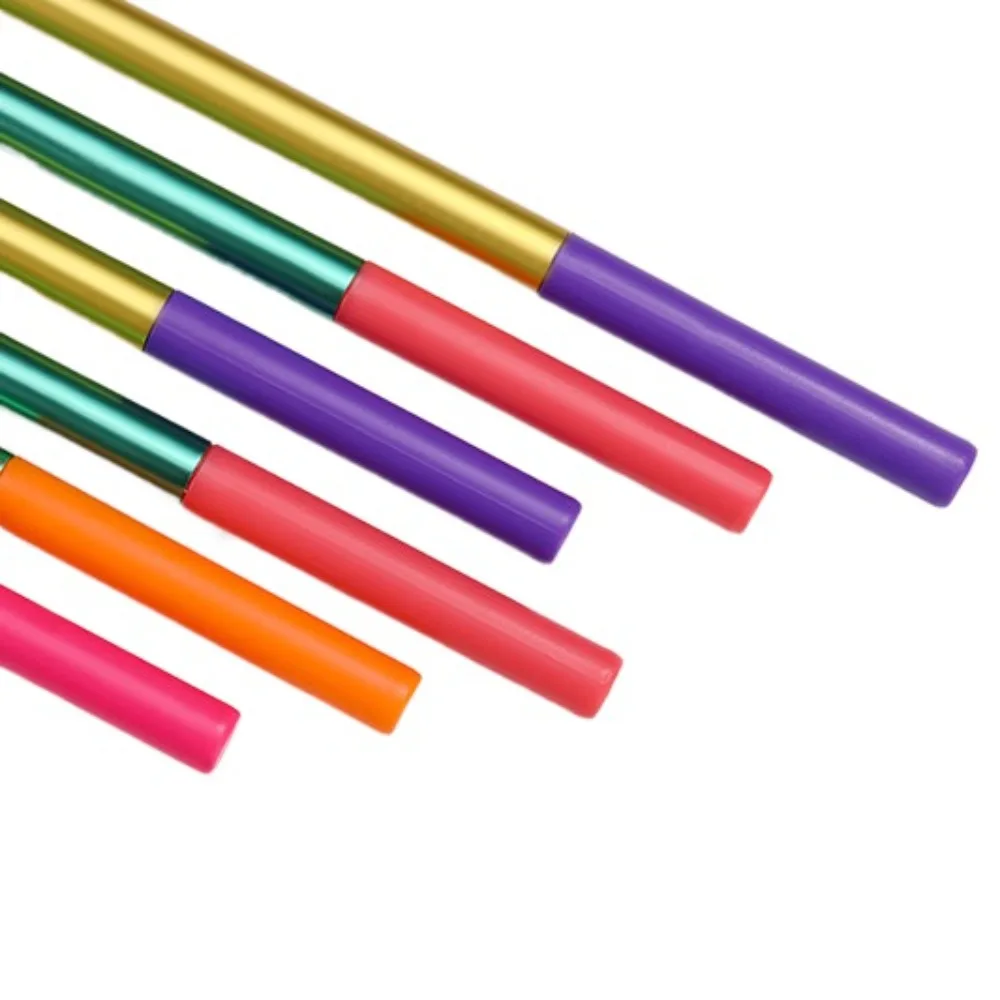 15Pcs Synthetic Hair Makeup Brushes Set Rainbow Cosmetic Rainbow Makeup Brushes Professional Colorful