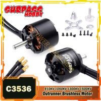 SURPASS HOBBY 3536 Outrunner Brushless Motor 910KV 1050KV 1300KV 1500KV for RC 1000g-1500g Airplane Fixed-wing Glider Warbirds