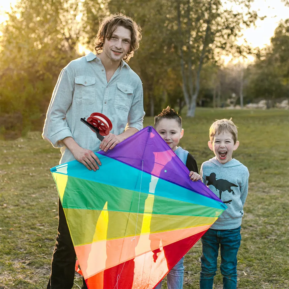 2Pcs 연줄 릴 액세서리 어린이 초보자를 위한 휴대용 인체공학적 디자인 스풀 간단한 스트링 와인더 야외용